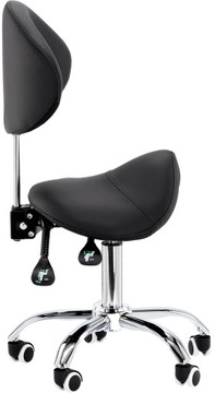 Косметический табурет с парикмахерской с сопротивлением спиной Hoker Siodło Mobilne Spa