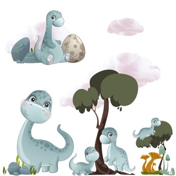 naklejki naklejka dla dzieci na ścianę dino 240