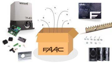 Napęd siłownik FAAC 740 3xXT4 +enkoder +XP20D KPL!