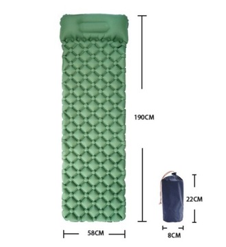 НАДУВНОЙ МАТРАС, КЕМПИНГОВОЕ СИДЕНЬЕ, ЗЕЛЕНЫЙ