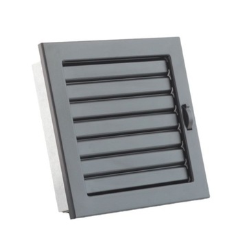 Kratka Ventlab z żaluzją ruchomą czarna 220x220