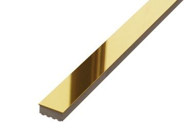 LISTWA METALOWA STEEL GOLD ZŁOTA POLER 1x60cm