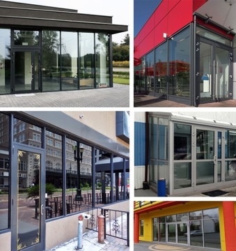 Drzwi aluminiowe Drzwi z aluminium ciepłe / zimne 110cm x 210cm Na Wymiar