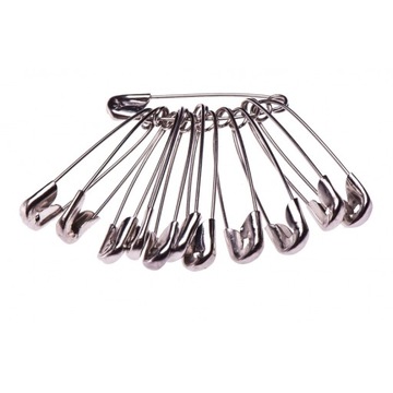 AGRAFKI METALOWE 32MM ZAPINKI ZESTAW 12 SZTUK