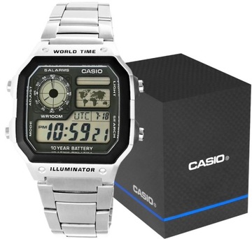 MĘSKI ZEGAREK CASIO AE-1200WHD WODOSZCZELNY ELEKTRONICZNY