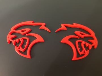 Dodge Challenger Charger Hellcat emblemat