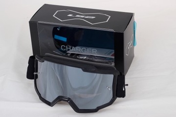 LS2 ЗАРЯДНОЕ УСТРОЙСТВО ОЧКИ CROSS ENDURO MOTOCROSS ATV ЧЕРНЫЕ 2 очка зеркало видоискатель