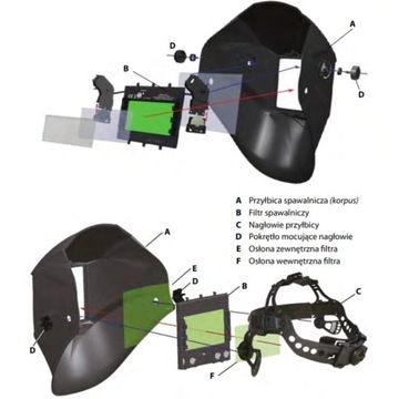Лицевой щиток SPARTUS Pro 330XT (настоящий цветной фильтр)