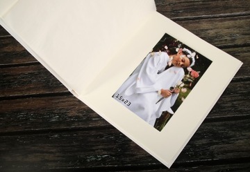 Альбом для причастия для наклеенных фотографий - Первое причастие 30 карточек экрю - Ваш ПЕЧАТЬ
