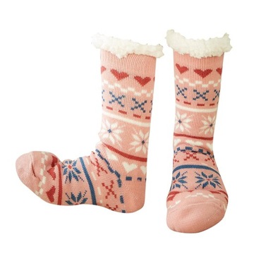 Носки женские Термо, теплые, мягкие, уютные, пушистые носки на зиму, холодного розового цвета.