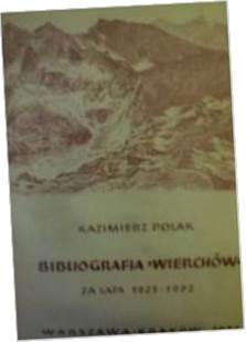 Bibliografia wierchów za lata 1923-1972 - Polak