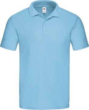 MĘSKA KOSZULKA POLO ORIGINAL FRUIT SKY BLUE L