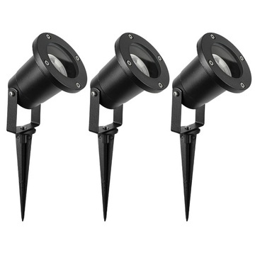 3x REFLEKTOR ogrodowy lampa SPOT WBIJANY szpikulec GU10 do LED