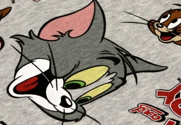 Tom and Jerry Bluza Crop Top rozm. M Kot Mysz