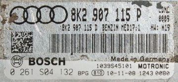 AUDI A4 A5 JEDNOTKA MOTORU 8K2907115P 0261S04132