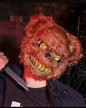 MASKA NIEDŹWIEDZIA DIABELSKIE OCZY HORROR HALLOWEEN IMPREZA KONCERT