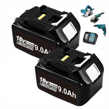 2x BATERIA AKUMULATOR do MAKITA 9.0Ah 18V BL1860 BL1850 BL1840 WSKAŹNIK 18V
