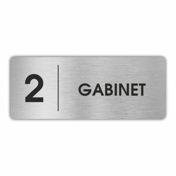 Tabliczka piktogram GABINET 20x8 cm