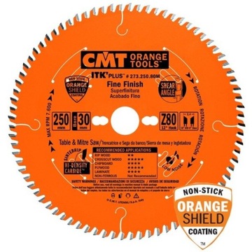 CMT Piła tarczowa do drewna laminatu 216x30mm 64z
