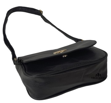 LISTONOSZKA MAŁA TOREBKA DAMSKA KLAPKA NA PASKU PSZCZÓŁKA MUSZKA