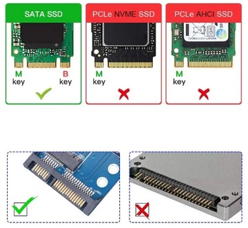 АДАПТЕР M2 SSD SATA3 SATA M.2 NGFF АДАПТЕР