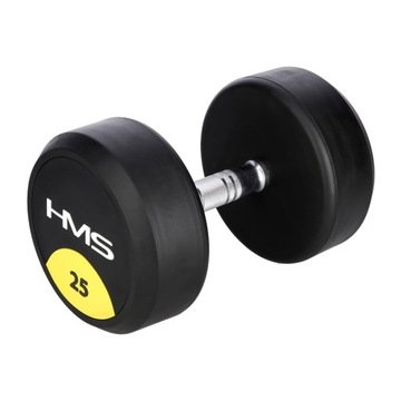 HANTEL GUMA OKRĄGŁY 25 KG HMS HG PRO HANTLA GUMOWA HANTEL GUMOWY SPORT