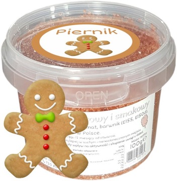 Cukier Do Waty Cukrowej Piernik 100g Piernikowy kolorowy wiaderko