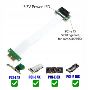 Адаптер PCI-E x16 x8 x4 x1 Удлинительный кабель