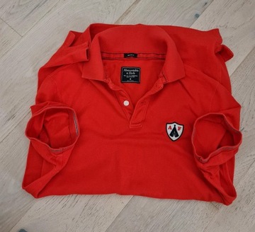 Abercrombie&Fitch Muscle M koszulka polo czerwona