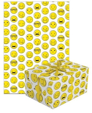 PAPIER PREZENTOWY EMOTIKONY UŚMIECH URODZINY