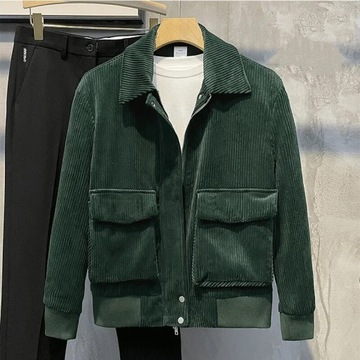 New Corduroy Jacket Men's Korean Fashion Slim Fit