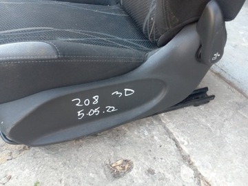 PEUGEOT 208 3D SEDADLA POHOVKA PÁSY SPONKY PÁSU