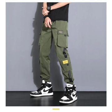 Men's Cargo Pants Casual Hip Hop Hit Color Multipl