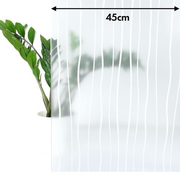 Оконная фольга с узором молочных волн статическая декоративная облицовка для стекла DIY