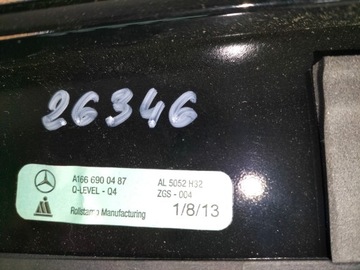 LIŠTA DVEŘE ZADNÍ PRAVÁ MERCEDES GLE W166 15-