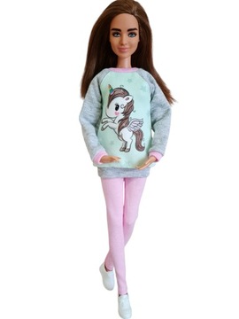 Одежда для куклы - Толстовка и леггинсы.