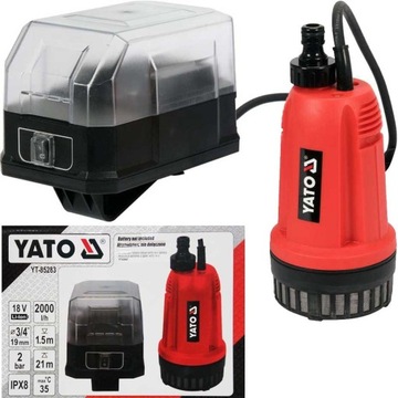 POMPA DO WODY ZATAPIALNA AKUMULATOROWA 18V 2000L/H