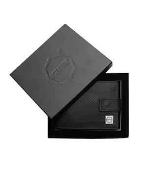 PORFTEL SKÓRZANY OCTAGON KEVLAR HORIZONTAL CZARNY