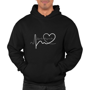 bluza z kapturem KM-CZ ekg linia Sępolno Krajeński
