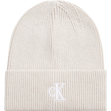 CALVIN KLEIN BEANIE CAP - CZAPKA RÓŻOWA DAMSKA