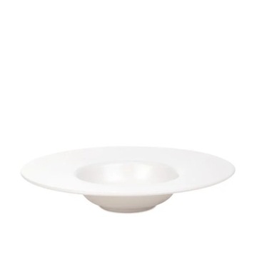 Talerz ceramiczny FAMELIO do pasty biały 28 cm
