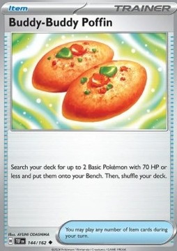 Karta Pokemon Buddy-Buddy Poffin (TEF 144) 144/162