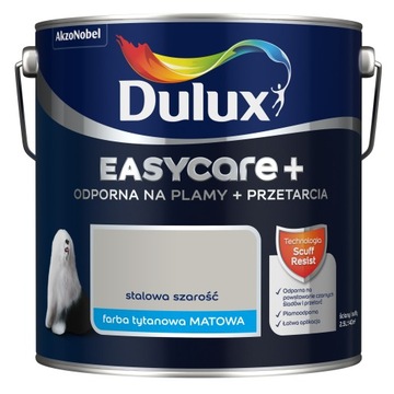 Dulux EasyCare+ stalowa szarość 2.5 l