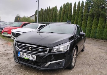 Peugeot 508 I 2015 Peugeot 508 2015r, 1.6 HDI - AUTOMAT. Lekko uszkodzony przod. Jezdzi. 1.6