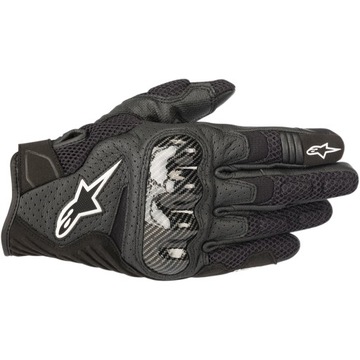 ALPINESTARS SMX-1 V2 KRÓTKIE SKÓRZANE RĘKAWICE MOTOCYKLOWE WENTYLOWANE XL