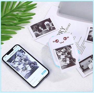 DRUKUŚ MINI CAT ТЕРМОПРИНТЕР + 6 РОЛИКОВ