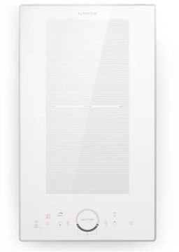 Płyta indukcyjna dwu palnikowa 4100W Delicatessa Domino Prime biały #2950