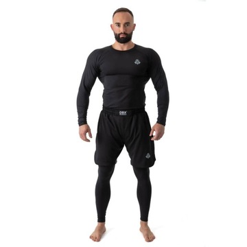 КОМПРЕССИОННАЯ ФУТБОЛКА RASHGUARD С ДЛИННЫМ РУКАВОМ MMA BLACKRSL XXL
