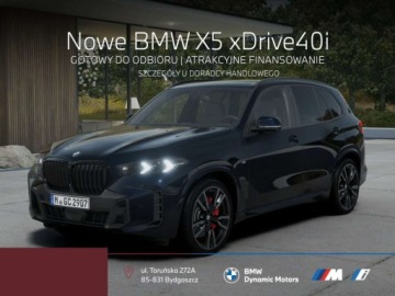 BMW X5 G05 SUV Facelifting 3.0 40i 381KM 2026 BMW X5 xDrive40i 381 KM mHEV - Gotowy do Odbioru - Pakiet M Pro - Hak 3.0