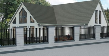 Блок для забора, блок 55х25х15, песок